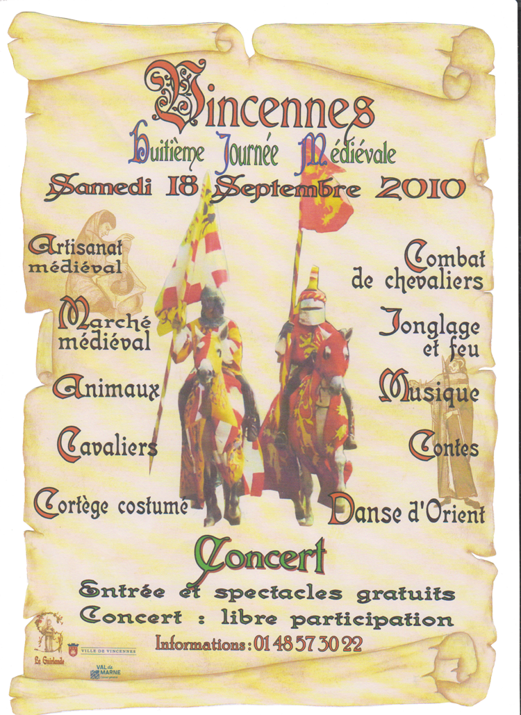 Journ&eacute;e M&eacute;di&eacute;vale &agrave; Vincennes
